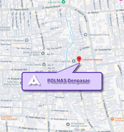 Campus Map & Location (Google Map) Polnas Denpasar Nomor